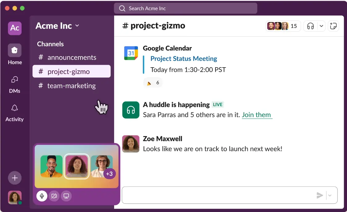 Slack is one of the tools for ensuring effective cross-department communication