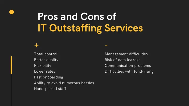 Pros and Cons of IT Outstaffing Services