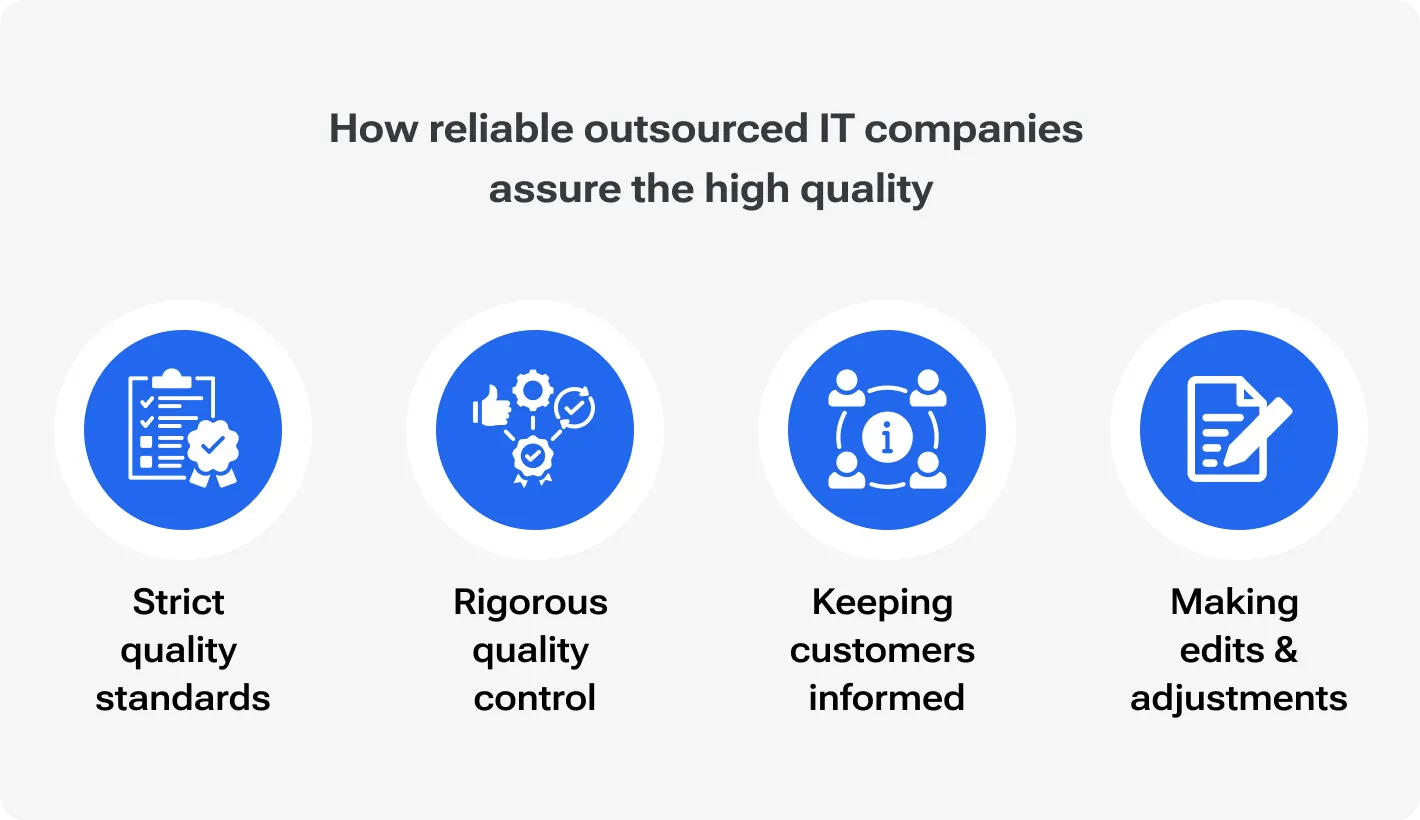 How reliable outsourced IT companies assure the high quality